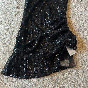 Katie J NYC Black Sequin dress